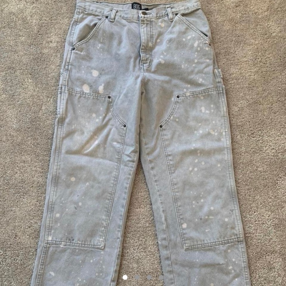 Urban Outfitters High Rise Distressed Carpenter Pants